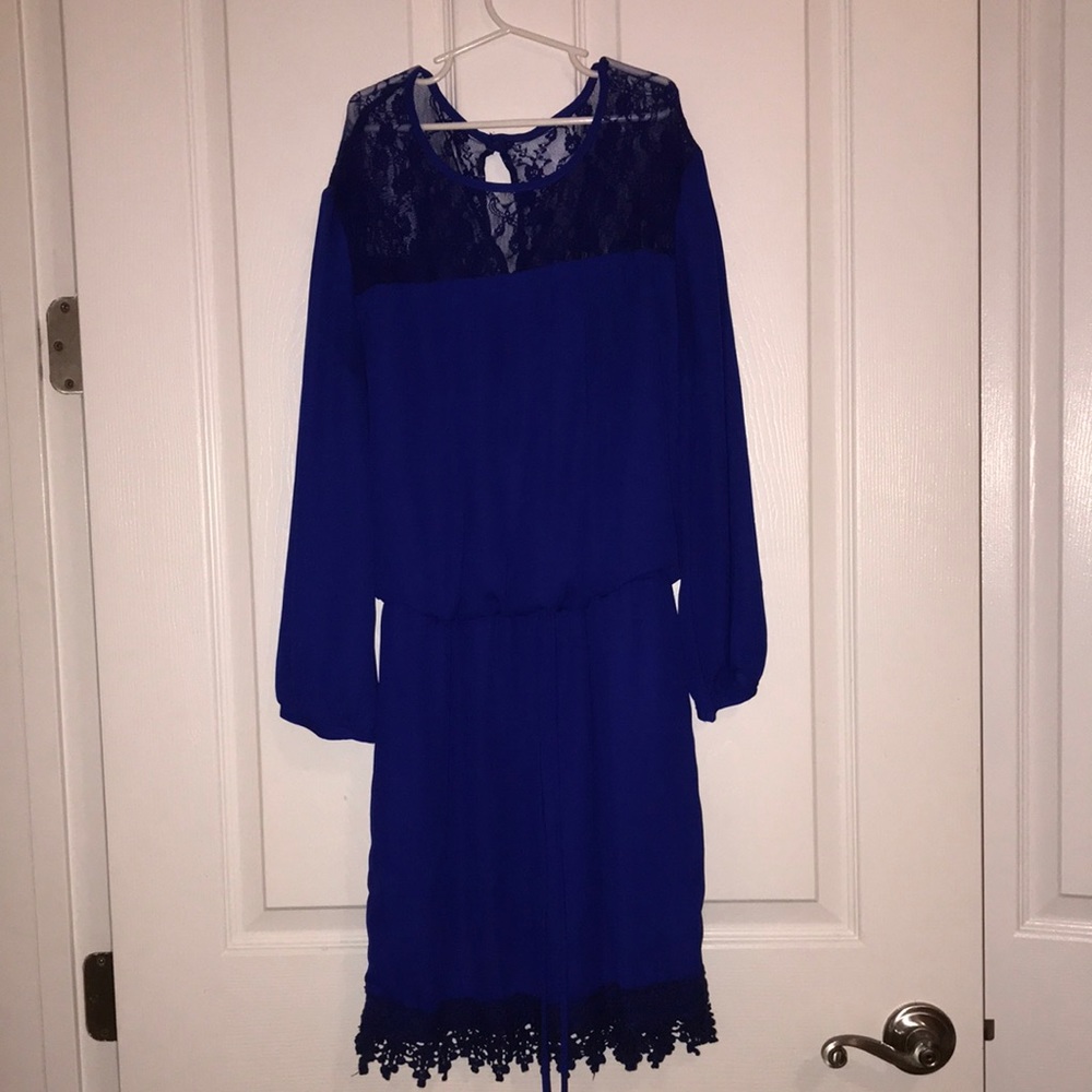 Royal blue dress